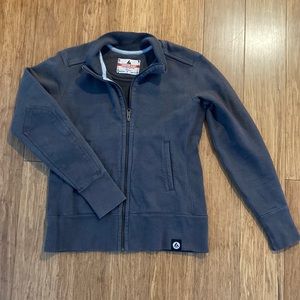 American Giant heavy sweatshirt zip up gray sz Small made in USA